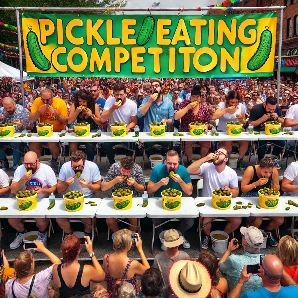 Pickle Eating Competition