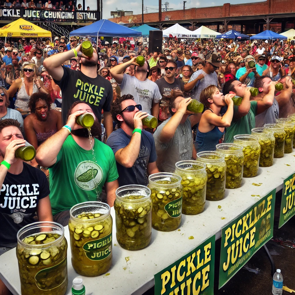 Pickle Juice Chug Challenge